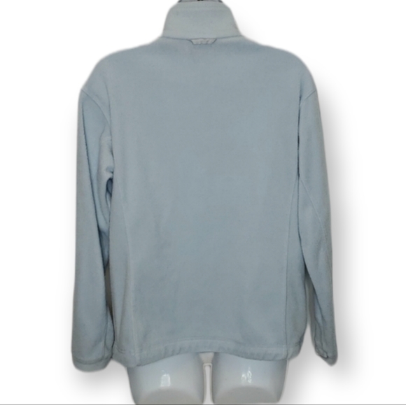 Sorel Light Blue Fleece Zip up Jacket - Picture 2 of 4